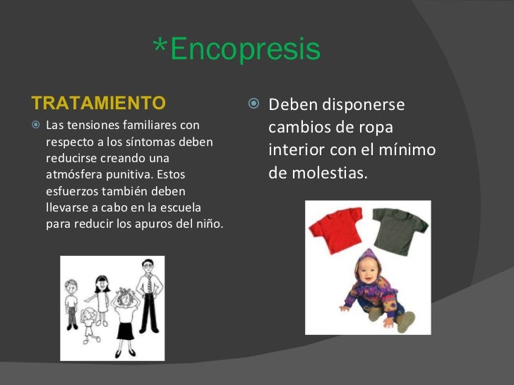 enuresis y encopresis infantil